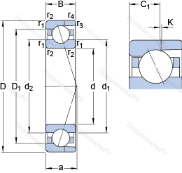Подшипник 7002 ACD/HCP 4AH