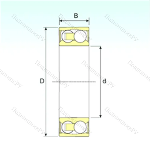 Подшипник шариковый радиальный самоцентрирующийся 2302-2RSTN 9