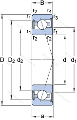 Подшипник S 7014 CE/P 4A