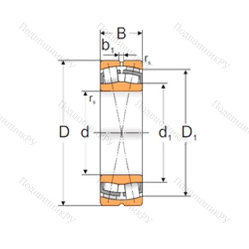 Подшипник роликовый радиальный самоцентрирующийся 23228 MBW 33