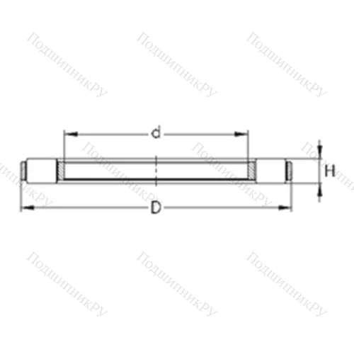 Подшипник роликовый упорный K 81214-TVPB