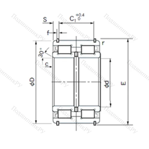 Подшипник роликовый радиальный E 5048NR