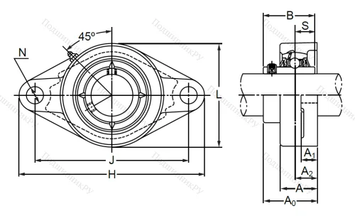 Подшипниковый узел MUCFL 206 в Саранске