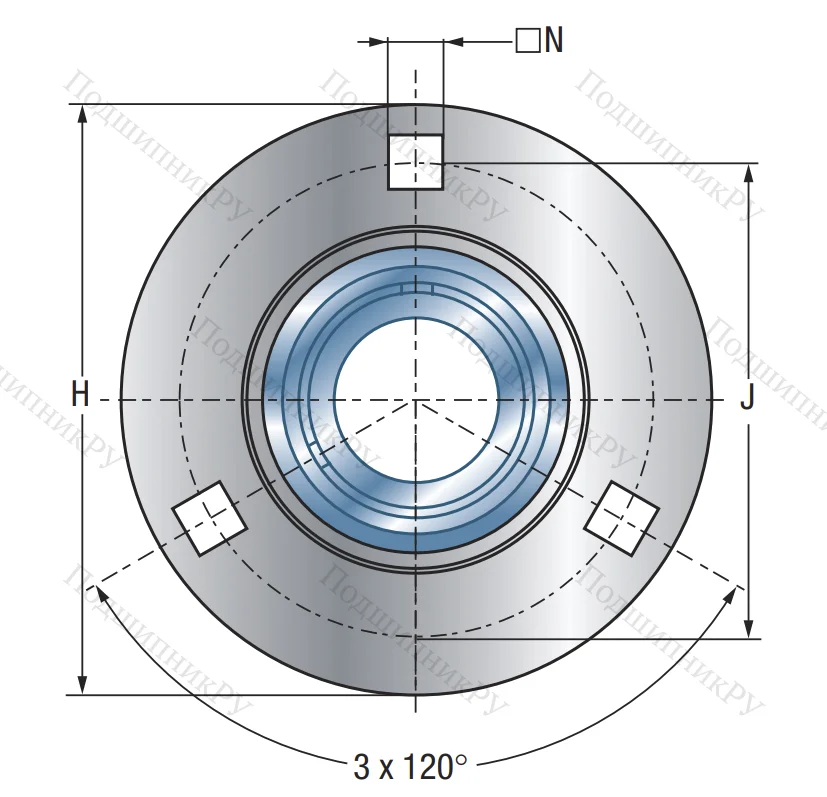 Подшипниковый корпус  PF 205