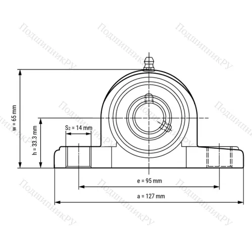 Подшипниковый узел SSUCPPL 203 - Вал: 17 мм от производителя  LPZ