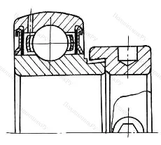 Модификация подшипника 780208КНС17 размер 40x80x22/43,7 от производителя  ГПЗ-8 Модификация подшипника 780208КНС17 размер 40x80x22/43,7 от производителя  ГПЗ-8