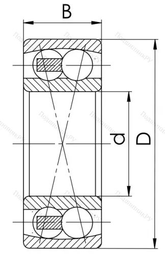 Двухрядный шариковый подшипник 1609 (2309) в Саранске