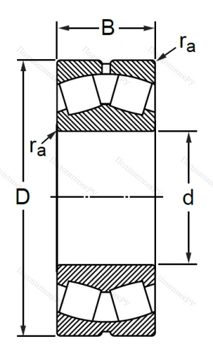 Сферический роликовый подшипник 53610 АН (22310 CCW 33) в Саранске