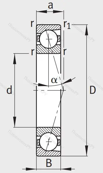 Сверхточный подшипник B 7203 CTP 4SUL