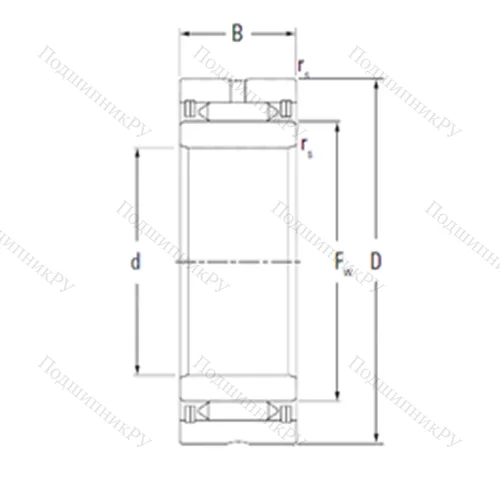 Подшипник игольчатый радиальный NA 2035