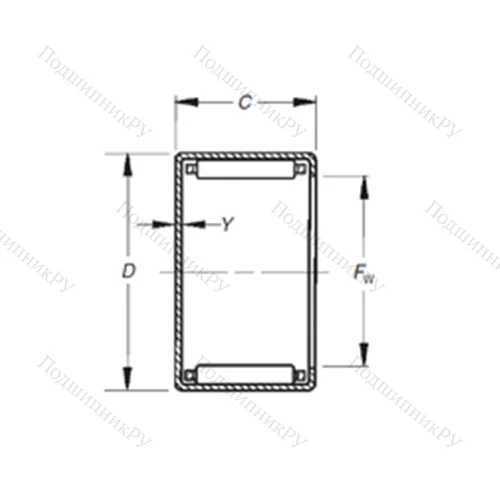 Подшипник игольчатый радиальный MJ-28121