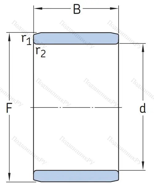 Игольчатый подшипник внутреннее кольцо IR 45x50x35 XL