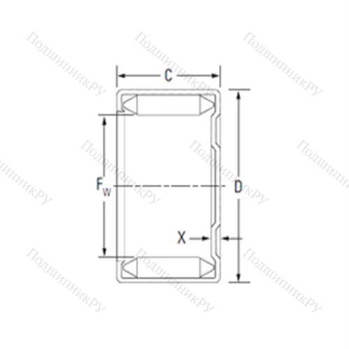 Подшипник игольчатый радиальный M 12101