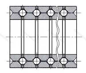 Модификация подшипника 128721М размер 105x165x505,5
