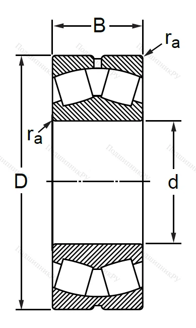 Сферический роликовый подшипник 53512 АН (22212 CCW 33) в Саранске
