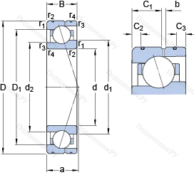 Подшипник 71912 CE/HCP 4AL