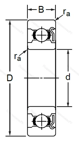 Миниатюрный шариковый подшипник 60024 (624 Z) в Саранске