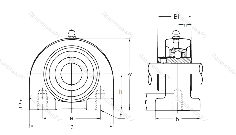 Подшипниковый узел UKP 218