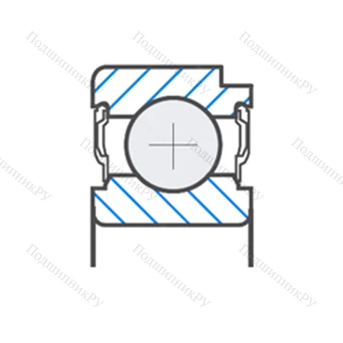 Подшипник шариковый радиальный F-803196.07.KL-H
