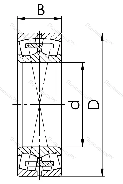 Сферический роликовый подшипник 3534 АМН (22234 MBW 33)