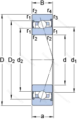 Подшипник S 71917 CB/P 4A