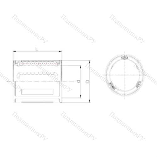 Подшипник шариковый линейный CLB 50