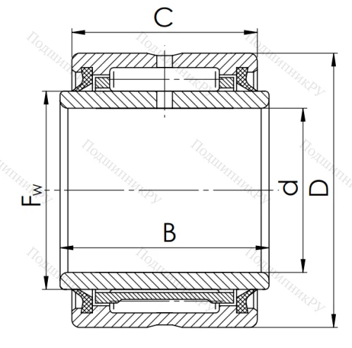 Игольчатый подшипник NA 4907 2RS в Саранске