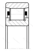 Подшипник  2308 (N 308) размер 40x90x23 от производителя  SKF