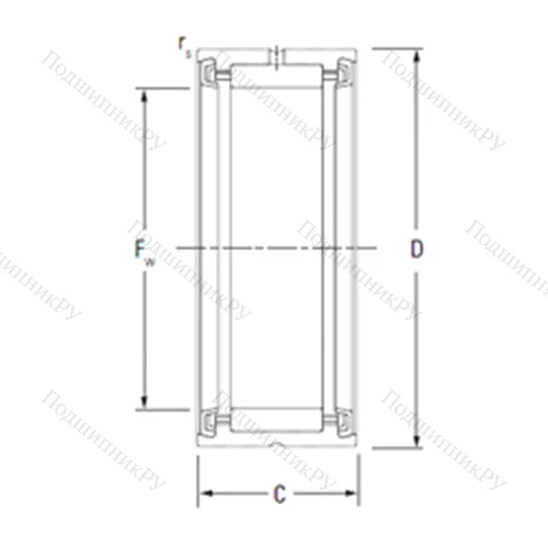 Подшипник игольчатый радиальный RNA 4906.2RS