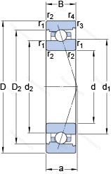 Подшипник 71916 ACB/HCP 4A