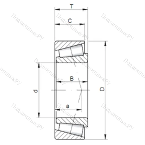 Подшипник роликовый радиально-упорный LM 48548A/10 от производителя  CX