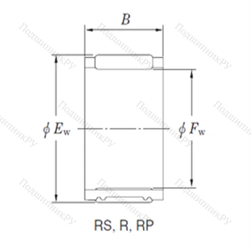 Подшипник игольчатый радиальный RS 434830