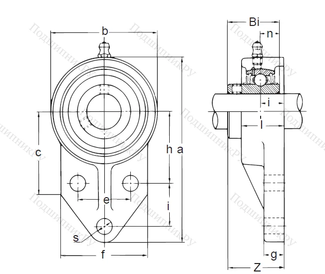 Подшипниковый узел UCFK 205