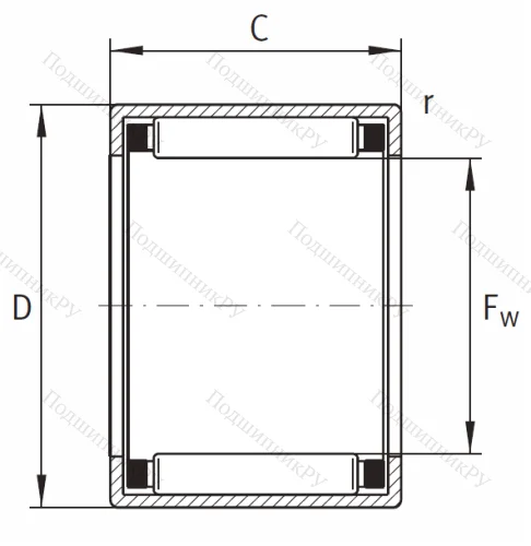 Игольчатый подшипник HK 1210 B