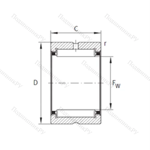 Подшипник игольчатый радиальный RNA 69/32-ZW-XL