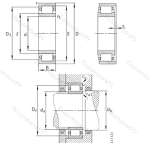 Подшипник роликовый радиальный