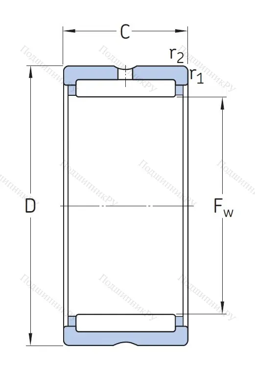 Игольчатый подшипник NK 43/30