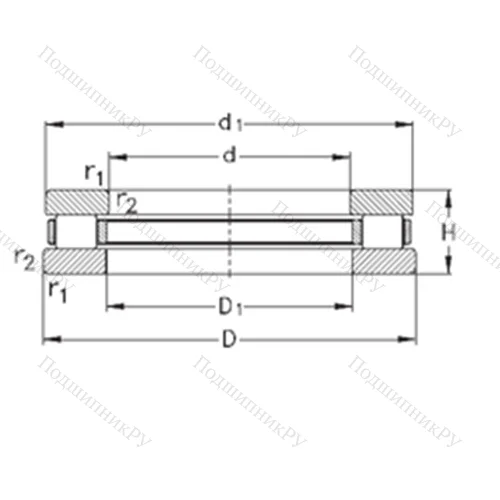 Подшипник роликовый упорный 81213-TVPB