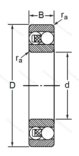 Двухрядный шариковый подшипник 1607 (2307) в Саранске