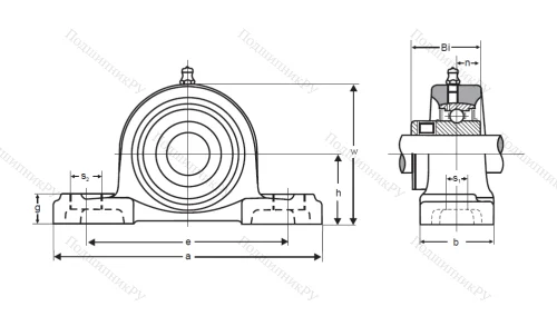 Подшипниковый узел UKP 208 в Саранске