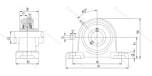 Подшипниковый узел UCP 211 в Саранске