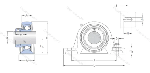 Подшипниковый узел SY 50 FM в Саранске