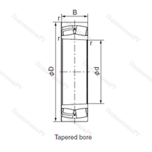 Подшипник роликовый радиальный 24132EX 1K 30