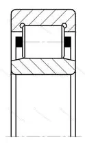 Подшипник  NU 1004 (32104) размер 20x42x12 от производителя  SKF