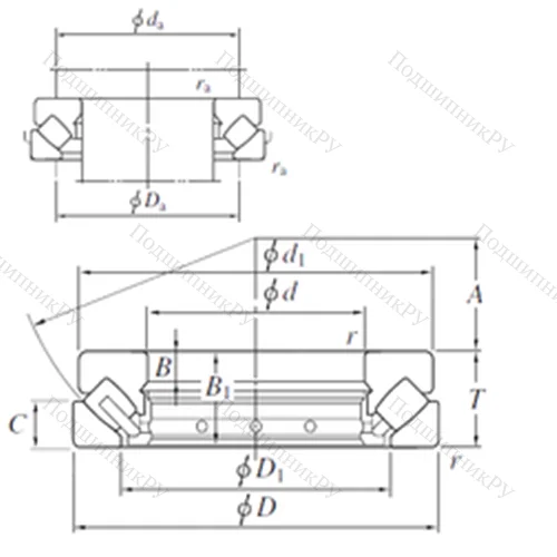 Подшипник роликовый упорно-радиальный 292/530 от производителя  KOYO