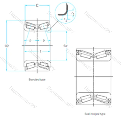 Подшипник роликовый упорно-радиальный