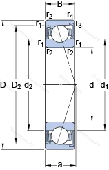 Подшипник S 71921 ACD/HCP 4A