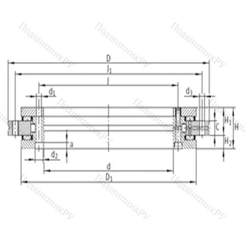 Подшипник комбинированный YRT 200