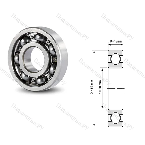 Подшипник шариковый радиальный PC 25520009/12CS