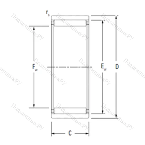 Подшипник игольчатый радиальный RNAO 75X 95X 60